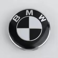 BMW Floating Wheel Centre Caps — Black & White