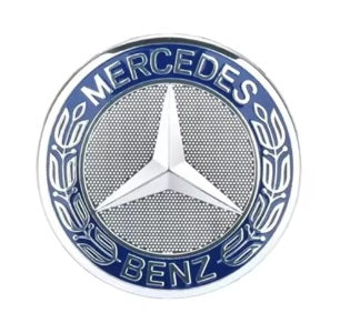 Mercedes-Benz Wheel Centre Caps — Dark Blue