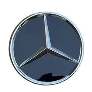 Mercedes-Benz Wheel Centre Caps — Gloss Black Star