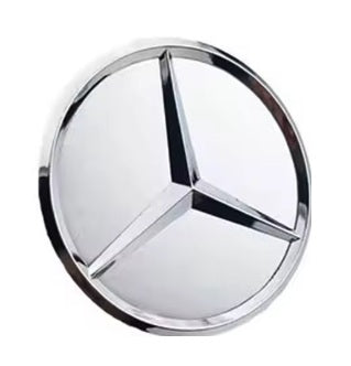 Mercedes-Benz Wheel Centre Caps — Matte Silver