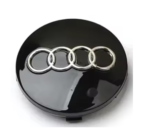 Audi Alloy Wheel Centre Caps — Black